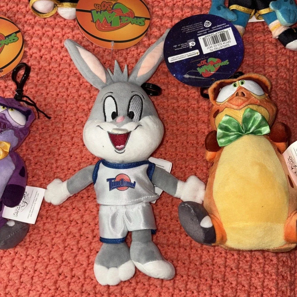 Lot Of 5 Space Jam 30th Anniversary Plush Toys NWT